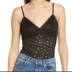 Black Lace body suit reformation